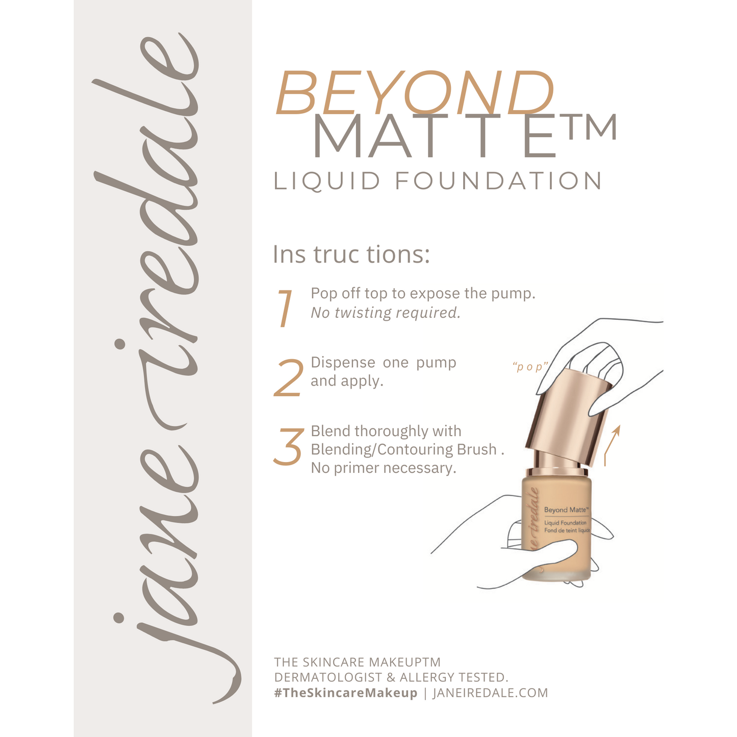 Jane Iredale Beyond Matte Liquid Foundation - M9